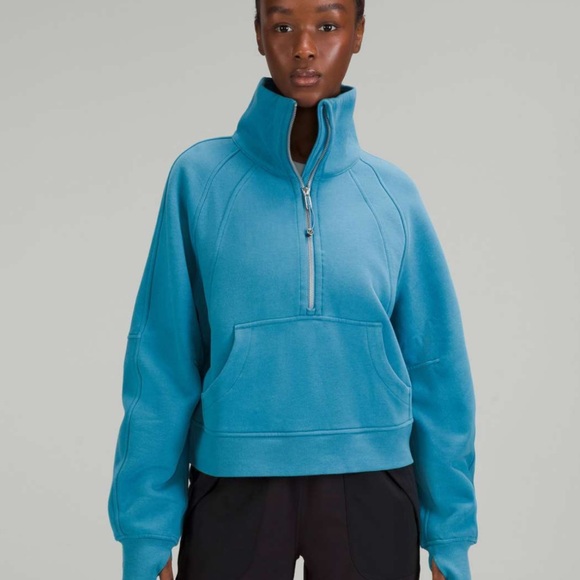 lululemon athletica Tops - lululemon athletica Blue Half-Zip Pullover